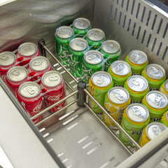 Blaze 23.5-Inch 5.1 Cu. Ft. Outdoor Rated Stainless Steel Double Drawer Refrigerator - BLZ-SSRF-DBDR5.1