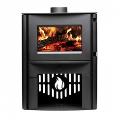Breckwell Large Area Stove Series Wood‑Burning Stove on Pedestal Indoor SW2.5
