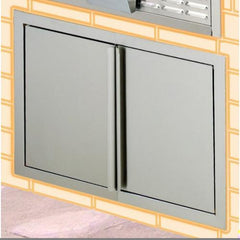 Stainless Steel Barbecue Grill Island Door Kit (BDA)