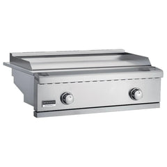 Broilmaster B-Series 32-Inch 2-Burner Premium Natural Gas Griddle and Grill Cart in Stainless Steel