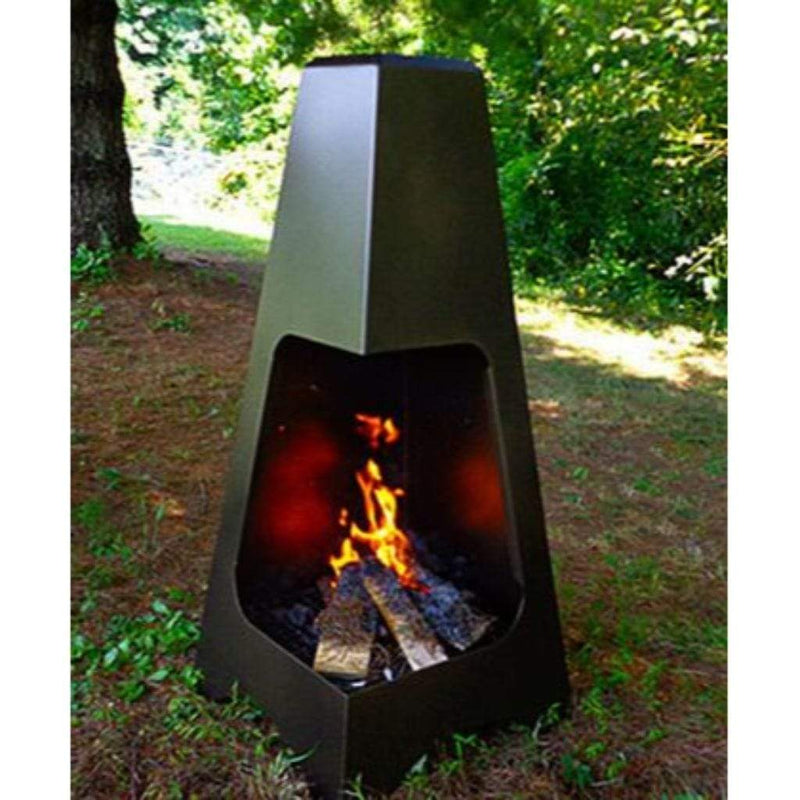 Buck Stove 46-inch Pyramid Large Chiminea Outdoor Wood Burning Fireplace MA PYFP46-WOOD