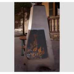 Buck Stove 46-inch Pyramid Large Chiminea Outdoor Wood Burning Fireplace MA PYFP46-WOOD