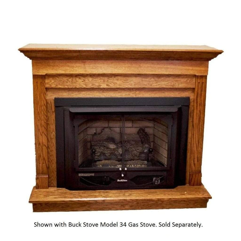 Buck Stove Contemporary Corner Mantel Accessory Model 34, 329, 384 Gas Stove PA KDM34329HDC