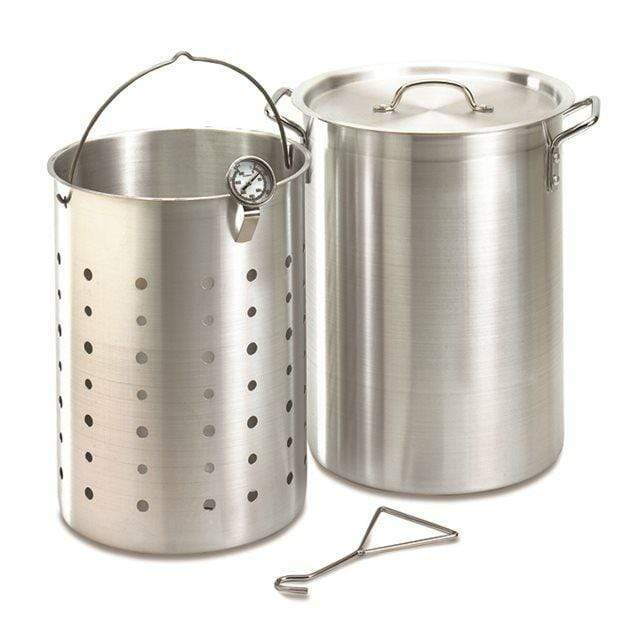 Turkey Frying Pot Kit 26 Qt. Aluminum w/Basket & Thermometer 3570