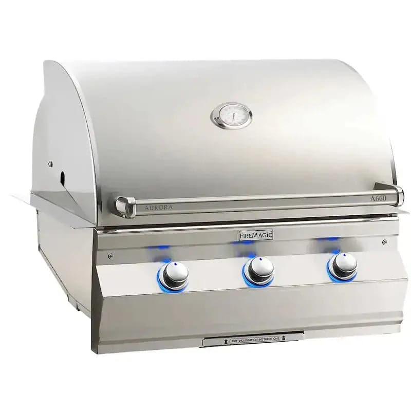 Fire Magic 30-Inch Aurora Built-In Gas Grill with Analog Thermometer A660I-7EAN