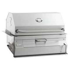 Fire Magic Legacy 24-Inch Built-In Charcoal Grill with Smoker Hood - 12-SC01C-A