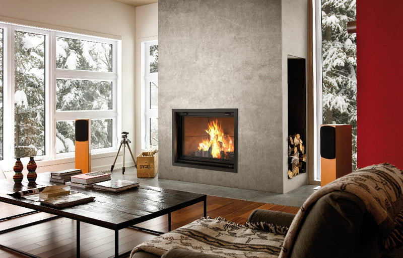 Valcourt Antoinette Wood-Burning Fireplace Package Indoor FP7CB + VA7071 + VA7 Series
