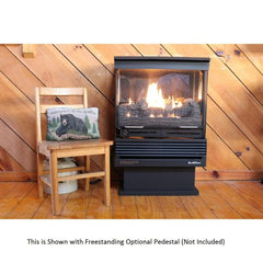 Buck Stove Model 32 Freestanding Ventless Gas Stove with Blower Natural Gas Fuel Includes Stove and Blower NV 323