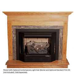 Buck Stove, Model 329, Freestanding Ventless Gas Stove with Blower, Natural Gas Fuel NV C329B3NAT