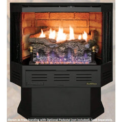 Buck Stove, Model 329, Freestanding Ventless Gas Stove with Blower, Natural Gas Fuel NV C329B3NAT