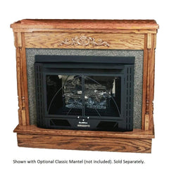 Buck Stove Model 34 Contemporary Vent Free Gas Stove with Blower Indoor NV 344EBNAT-CONTMP