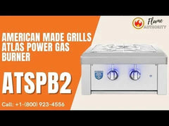 American Made Grills Atlas Power Burner – Stainless Steel Built-In Dual Burner ATSPB2-NG