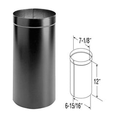 7" DuraBlack Oval-to-Round Adapter - 7DBK-ADOR