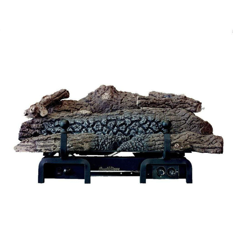 Buck Stove 30-inch Ceramic Series Vent-Free Log Set GL CR30MVNAT