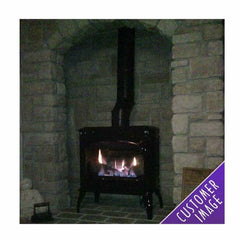 10" x 24" DuraBlack Single-Wall Black Stove Pipe - 10DBK-24