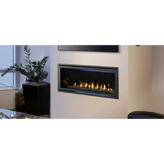 Majestic 32 Inch Jade Linear Contemporary Direct Vent Natural Gas Fireplace with IntelliFire Touch Ignition System JADE32IN-B