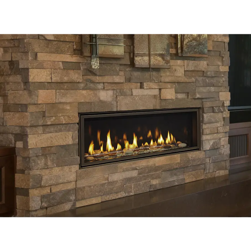 Majestic 36 Inch Echelon II Linear Contemporary Direct Vent Natural Gas Fireplace with IntelliFire Touch Ignition System ECHEL36IN-C