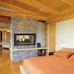 Majestic 42 Inch Designer See-Through Radiant Wood Burning Fireplace DSR42