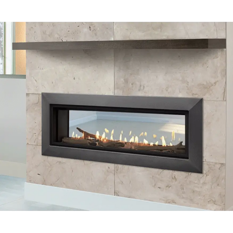Majestic 48 Inch Echelon II Linear Contemporary Direct Vent Natural Gas Fireplace with IntelliFire Touch Ignition System ECHEL48STIN-C