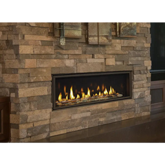 Majestic 48 Inch Echelon II Linear Contemporary Direct Vent Natural Gas Fireplace with IntelliFire Touch Ignition System ECHEL48STIN-C