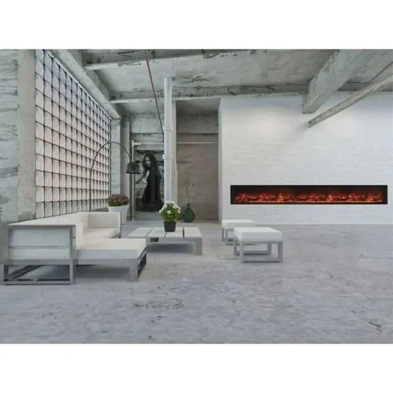 Modern Flames 120 Inch Landscape Fullview 2 Built In Electric Fireplace LFV2-120/15-SH