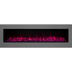 Modern Flames 68 Inch Landscape Pro Slim Built In Electric Fireplace LPS-6814