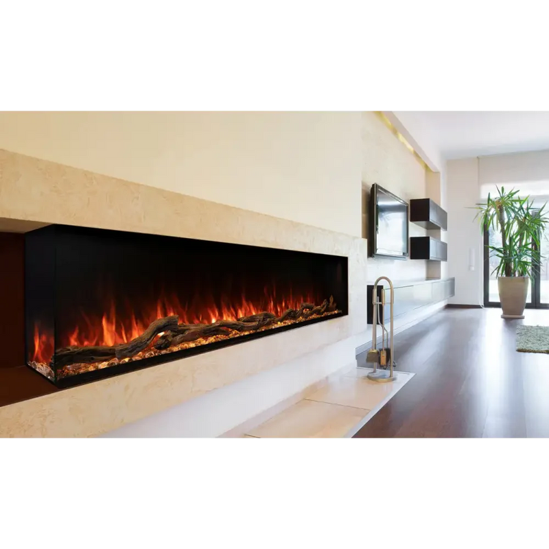 Modern Flames 96 Inch Landscape Pro Multi-Sided Built In Electric Fireplace LPM-9616
