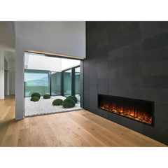 Modern Flames 68 Inch Landscape Pro Slim Built In Electric Fireplace LPS-6814