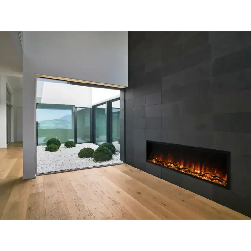 Modern Flames 68 Inch Landscape Pro Slim Built In Electric Fireplace LPS-6814