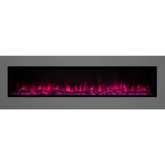 Modern Flames 96 Inch Landscape Pro Slim Built In Electric Fireplace LPS-9614