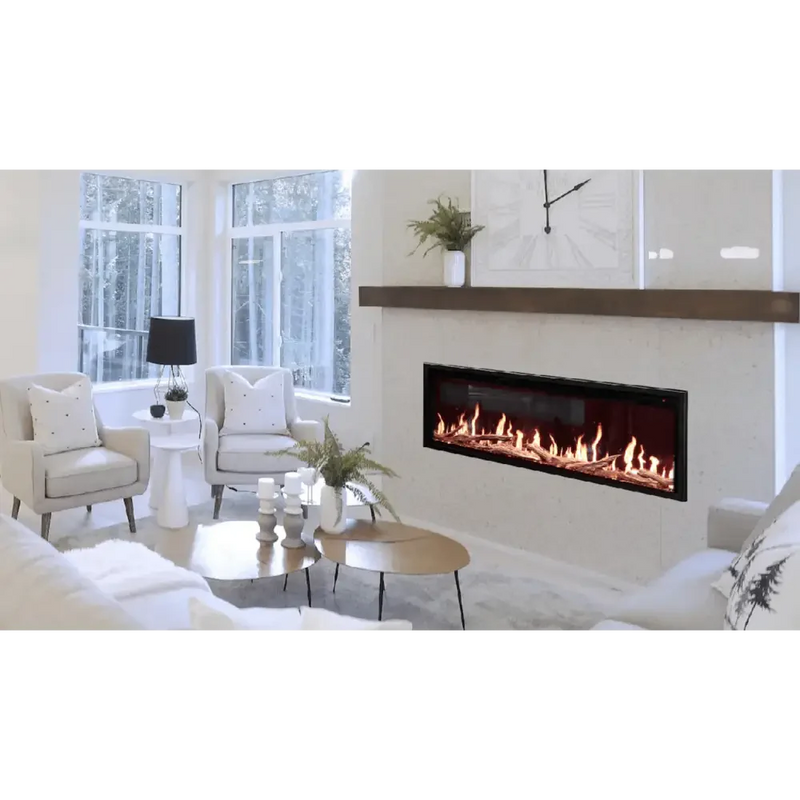 Modern Flames 76 Inch Orion Slim Heliovision Electric Fireplace OR76-SLIM