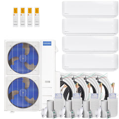 MRCOOL DIY 5th Gen Multi-Zone 4-Zone 48K BTU 21.8 SEER2 (6K + 9K + 9k + 12k) Ductless Mini Split AC & Heat Pump 208/230V – Includes Line Sets