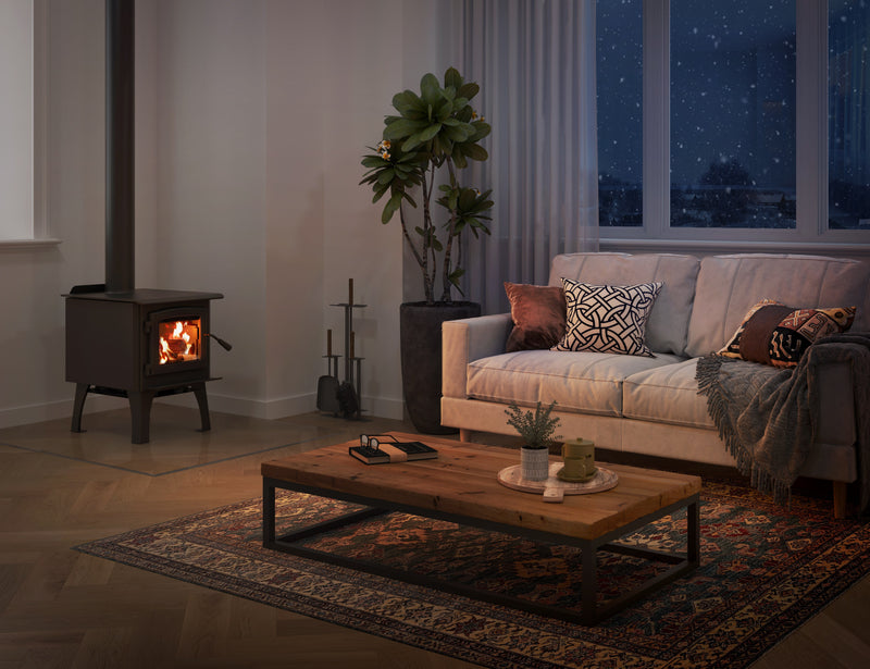 Osburn 950 Wood Stove Compact Design High-Efficiency Heating Indoor OB00950
