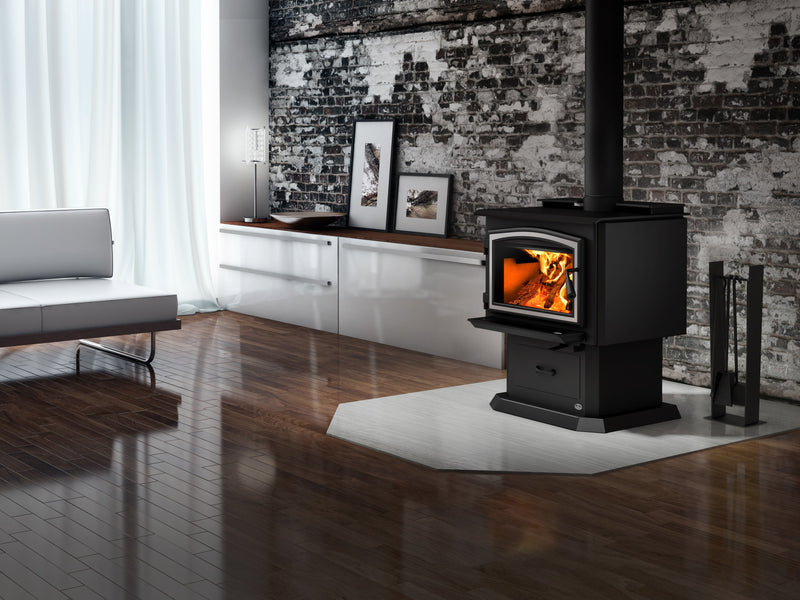 Osburn 2000 Wood Stove with Blower High-Efficiency Heating Indoor OB02015