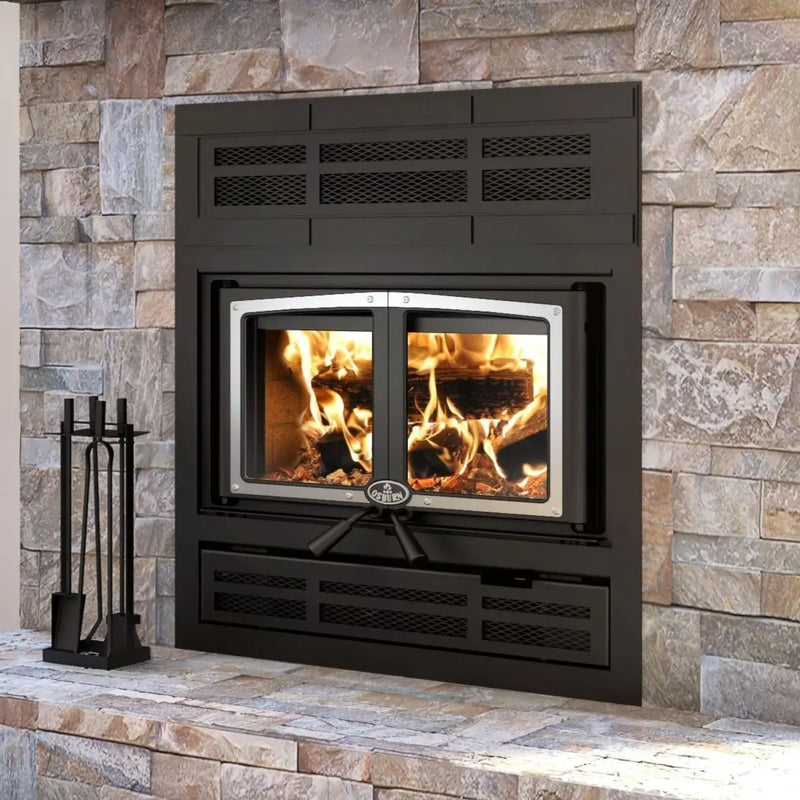 Osburn Everest II Wood Fireplace High-Efficiency Heating Indoor w/ 30% Tax Credit Eligibility OB04016