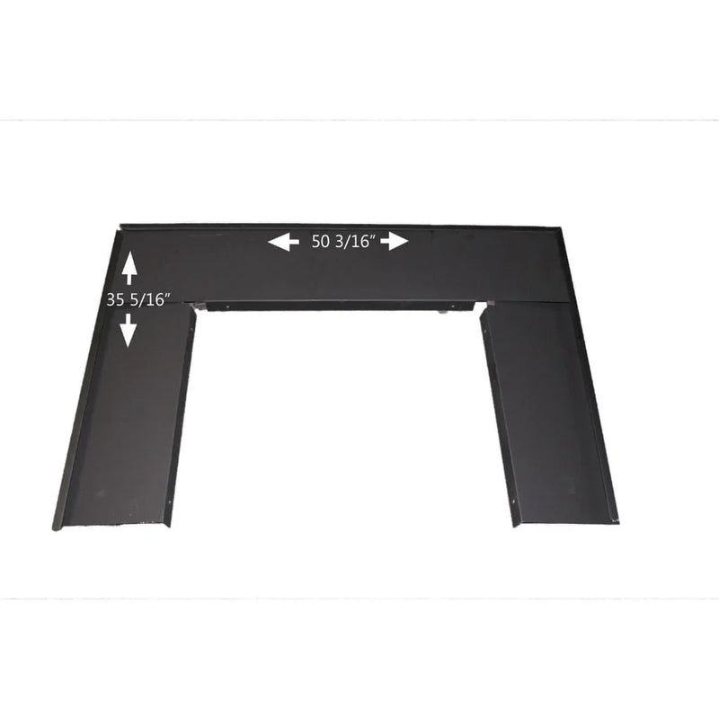 Buck Stove Oversize Trim Kit for Gas and Wood Stove Indoor PA FP38412-BLK