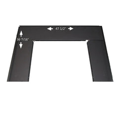 Buck Stove Oversize Trim Kit for Gas and Wood Stove Indoor PA FP38412-BLK