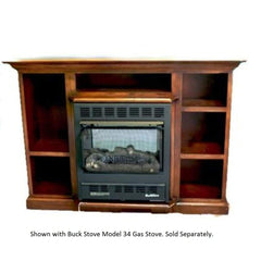 Buck Stove Prestige Bookcase Mantel Accessory Gas Stove Indoor PA KDM34PRES Series