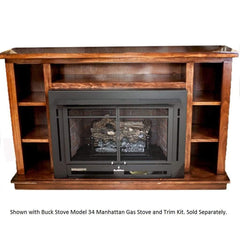 Buck Stove Prestige Mantel Accessory for Manhattan Gas Stove Indoor PA KDMMANPRES Series