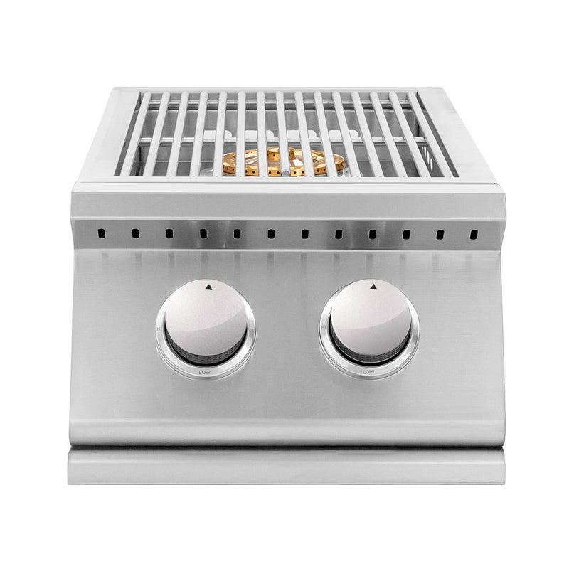 Summerset Standard Sizzler Series Double Side Burner Two 12000 BTU Outdoor SIZSB2-LP