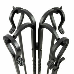 Lodge 39 Inch Extra Long Matte Black Fireplace Tools Indoor 18001