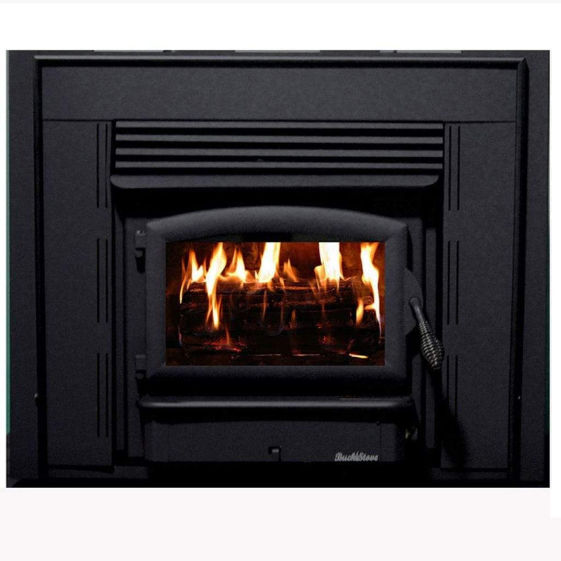 Buck Stove Model 21ZC Zero Clearance Non-Catalytic Wood Burning Stove with Blower Wood Fuel FP ZC21