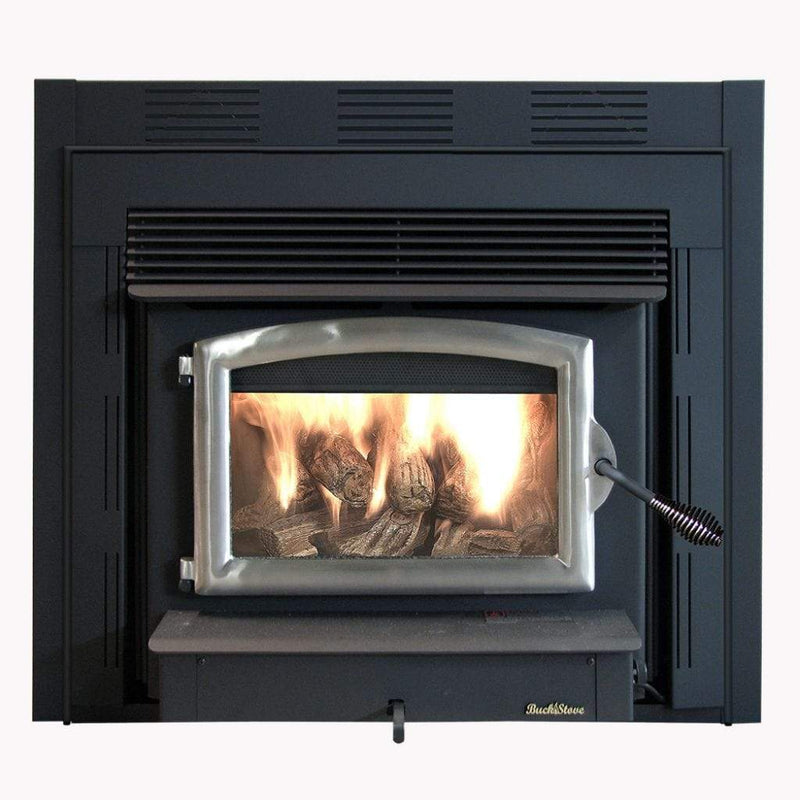 Buck Stove Model 74ZC Zero Clearance Freestanding Wood Burning Stove with Blower Indoor FP ZC74 Series