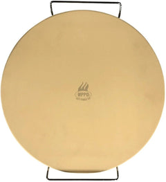 WPPO 15 Inch Portable Series Pizza Stone Cordierite Round with Handles Indoor/Outdoor WKST‑15R