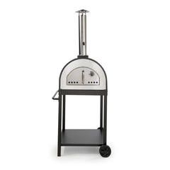 WPPO 25-in Traditional Series Wood Fired Pizza Oven with Black Stand - WKE-04-RED