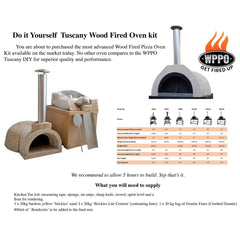 WPPO Standard Size DIY Series Wood fired Pizza Oven - WDIY-AD70