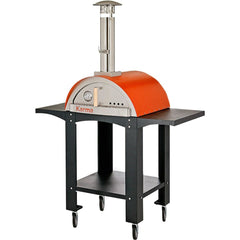 WPPO 25-in Karma Series Wood Fired Pizza Oven with Black Cart - WKK-01S-WS-Red